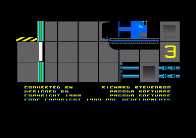 Die Alien Slime (Amstrad CPC) screenshot: Title screen.