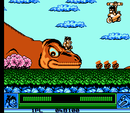 Joe & Mac: Caveman Ninja (NES) screenshot: Sorry, i interrupt you.