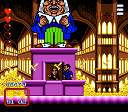 The Addams Family (Genesis) screenshot: Final boss - the judge