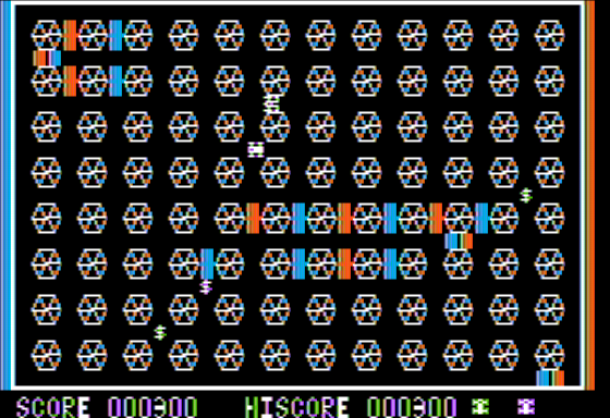Crazy Mazey (Apple II) screenshot: Level 1