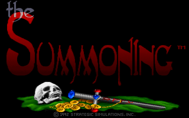 The Summoning (PC-98) screenshot: Title screen