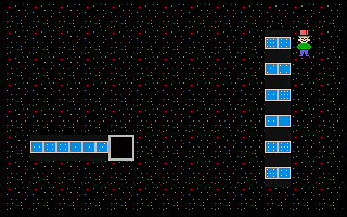 Literki - Cyferki (DOS) screenshot: Logic puzzle