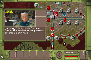 Battle Isle 2: Scenery CD - Titan's Legacy (DOS) screenshot: Gameplay