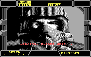 After Burner II (DOS) screenshot: Pilot (EGA)