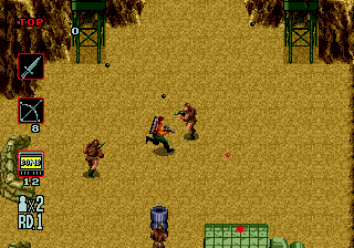 Rambo III (Genesis) screenshot: A heated battle