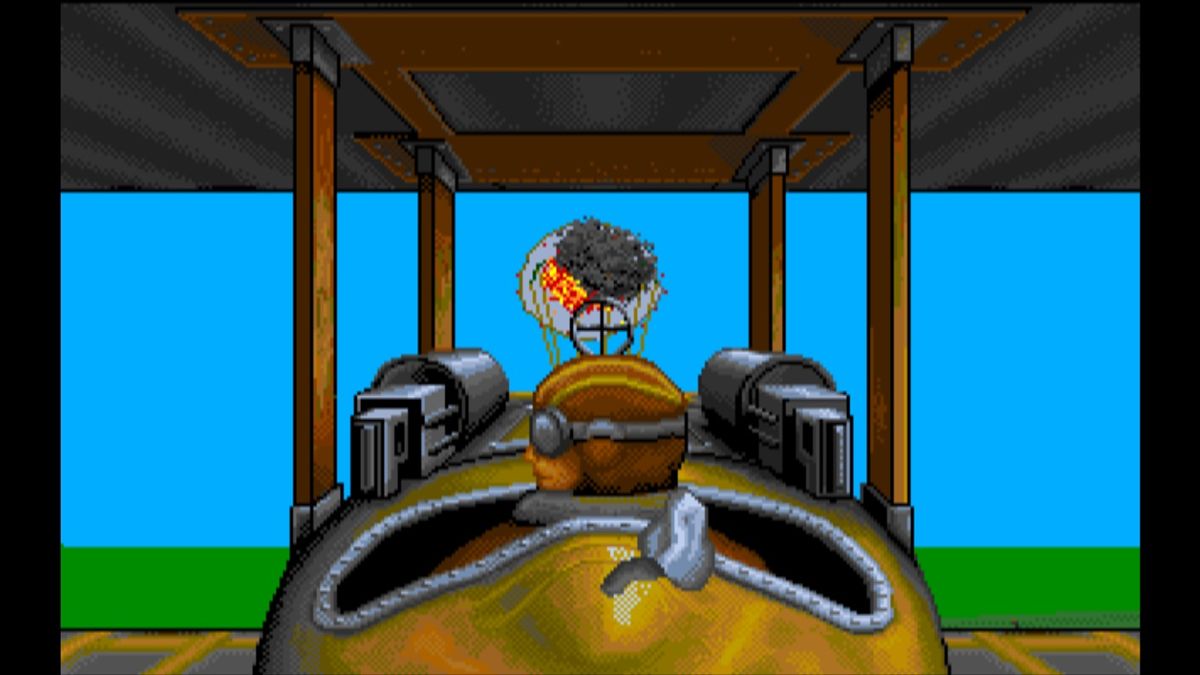 Wings (Macintosh) screenshot: Balloons are easy prey on its own, but they're often defended by AA guns and enemy planes (GOG version)