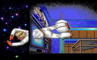 Altered Destiny (DOS) screenshot: Wrapped (EGA)