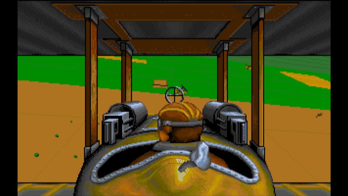 Wings (Macintosh) screenshot: You can even destroy AA nests on the ground (GOG version)