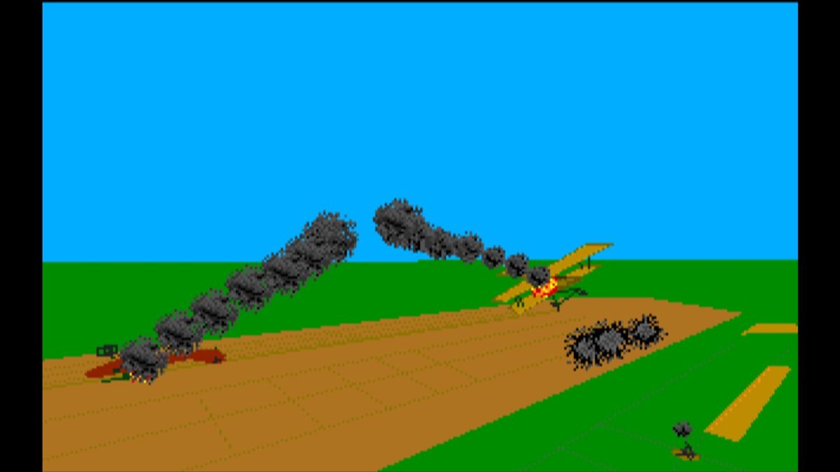 Wings (Macintosh) screenshot: Colliding with the enemy pilot (GOG version)