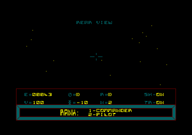 Codename MAT (Amstrad CPC) screenshot: Which rank?