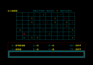 Codename MAT (Amstrad CPC) screenshot: Sector scan.