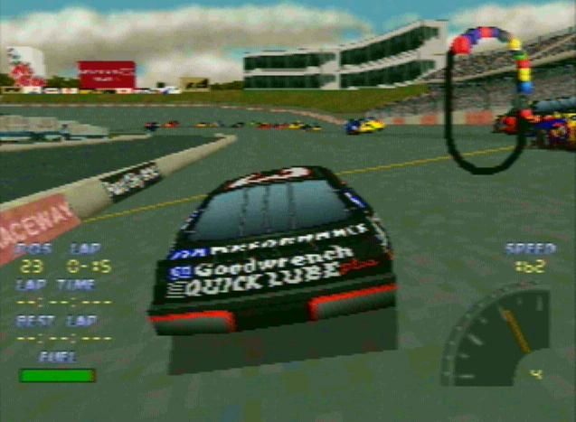 NASCAR 98 (PlayStation) screenshot: Starting a race as Dale Earnhardt Senior