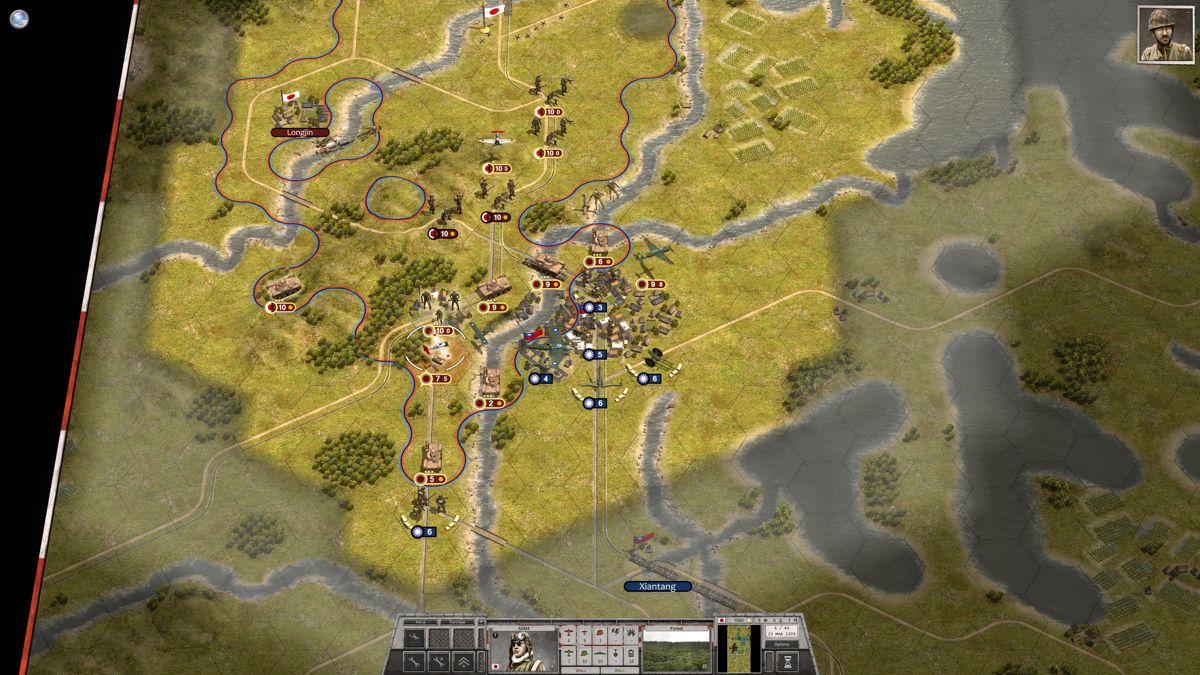 Order of Battle: Morning Sun (Windows) screenshot: Even experienced tank commanders can be halted in their tracks by a well dug in infantry inside the city