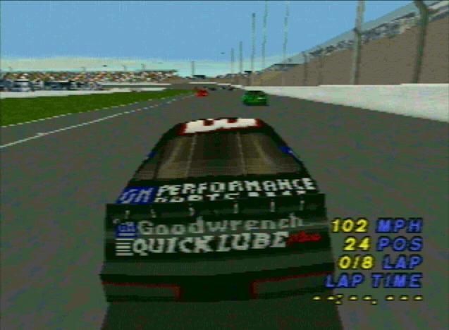 NASCAR 99 (PlayStation) screenshot: Starting a day race