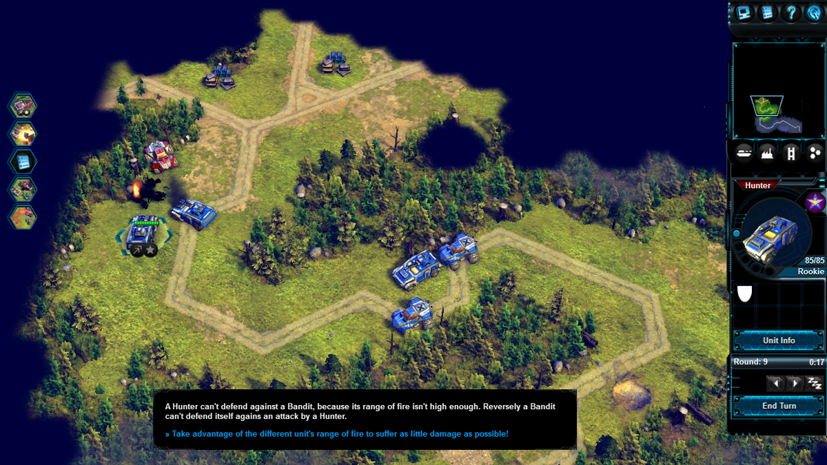 Battle Worlds: Kronos (Macintosh) screenshot: Enemy unit destroyed