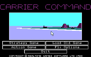 Screenshot of Carrier Command (DOS, 1988) - MobyGames