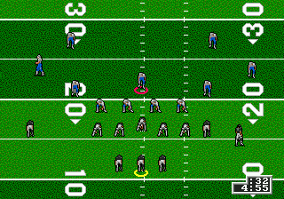 Unnecessary Roughness '95 (Genesis) screenshot: Preparing for the move