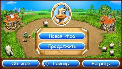 Farm Frenzy 2 (PSP) screenshot: Main menu