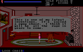 The Adventures of Maddog Williams in the Dungeons of Duridian (DOS) screenshot: Interaction is accomplished by typing commands, classic style, and the reaction text is either by the narrator or Maddog himself.