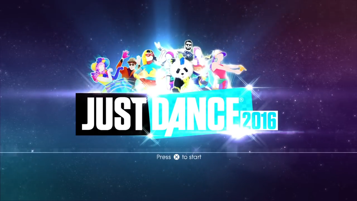 Just Dance 2016 (PlayStation 4) screenshot: Title screen
