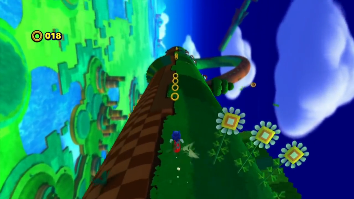 Sonic Lost World (Wii U) screenshot: Windy Hill act 1