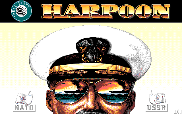 Harpoon (PC-98) screenshot: Title screen