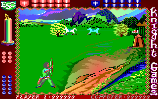 Knight Games (DOS) screenshot: Archery