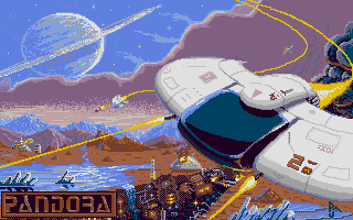 Outlands (Atari ST) screenshot: Title screen