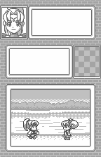 Magical Drop for WonderSwan (WonderSwan) screenshot: Some conversation between cards...