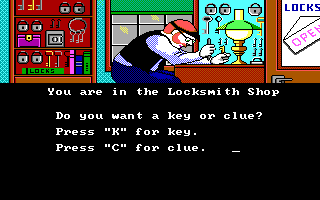 Screenshot Of 221 B Baker St. (DOS, 1986) - MobyGames