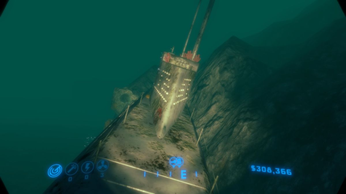 Neptune Flux (PlayStation 4) screenshot: Exploring the submarine (TV mode)