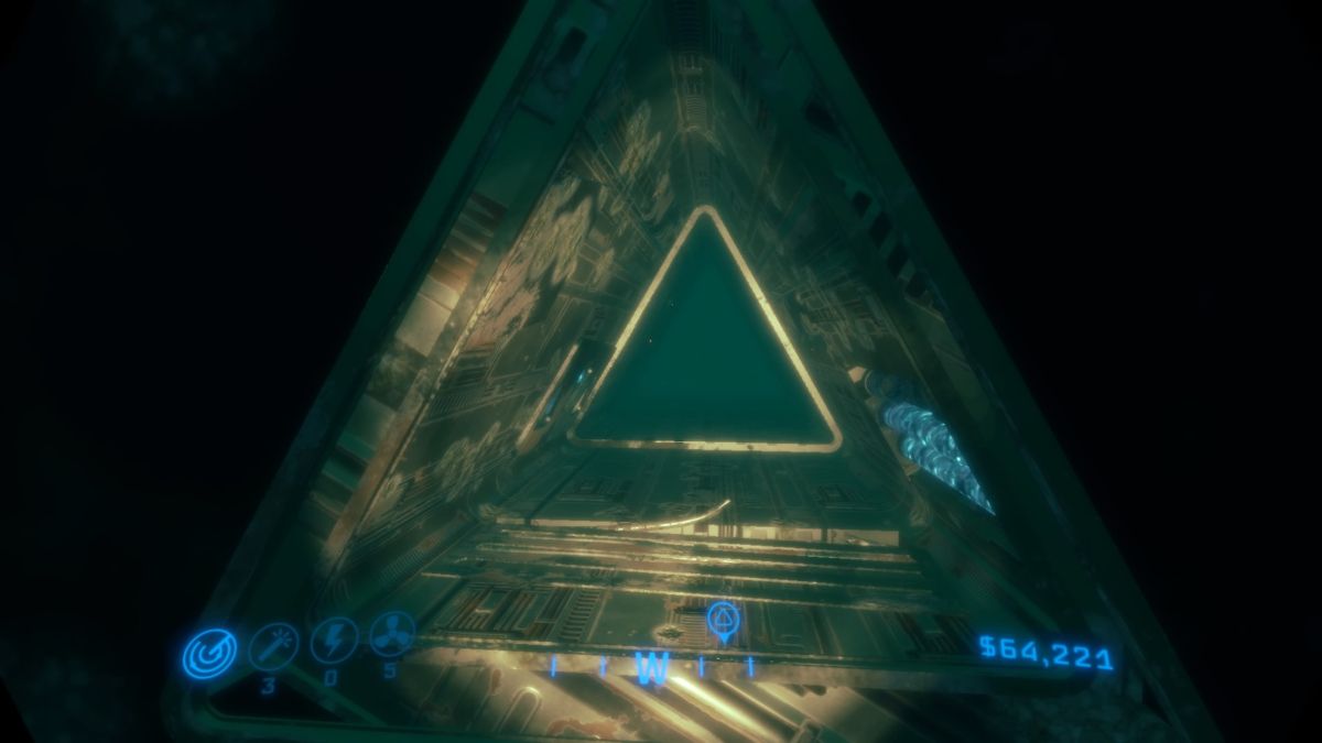 Neptune Flux (PlayStation 4) screenshot: Entering Leviathan (TV mode)