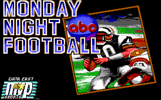 ABC Monday Night Football (DOS) screenshot: Title screen (EGA/Tandy)