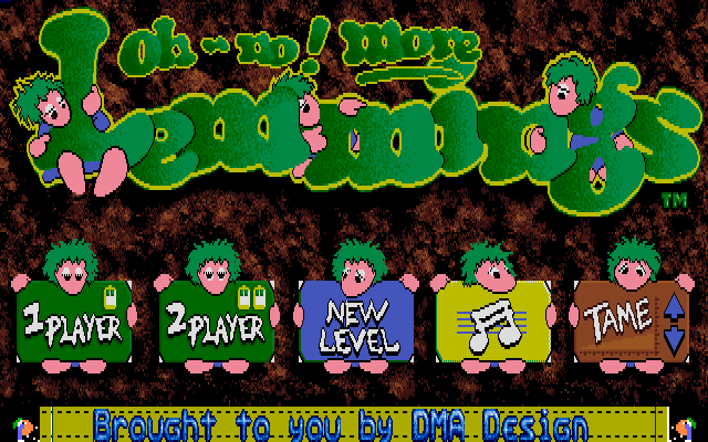 Oh No! More Lemmings (Amiga) screenshot: Main screen