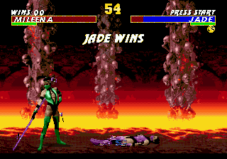 Ultimate Mortal Kombat 3 (Genesis) screenshot: Round won