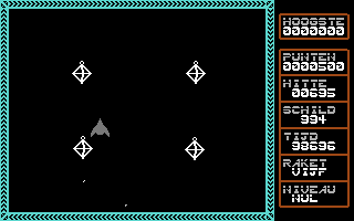 Zone 7 (Commodore 64) screenshot: Wave of enemies