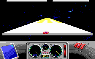 Kosmonaut (DOS) screenshot: Vehicle destroyed