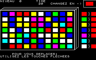 Coloric (Thomson MO) screenshot: Starting off