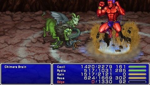 Final Fantasy IV: The Complete Collection (PSP) screenshot: Final Fantasy IV: Summoning Titan