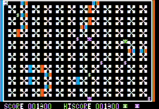 Crazy Mazey (Apple II) screenshot: Level 3