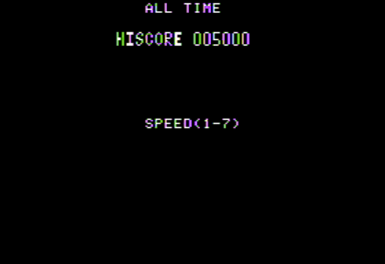 Crazy Mazey (Apple II) screenshot: Choose Speed
