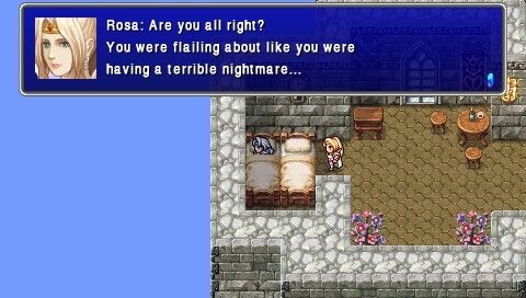 Final Fantasy IV: The Complete Collection (PSP) screenshot: Final Fantasy IV Interlude: Yang's daughter is born...