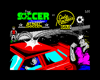4 Soccer Simulators (ZX Spectrum) screenshot: Street Soccer loading screen