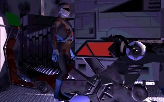 Cyberia (PlayStation) screenshot: Helping with the defenses