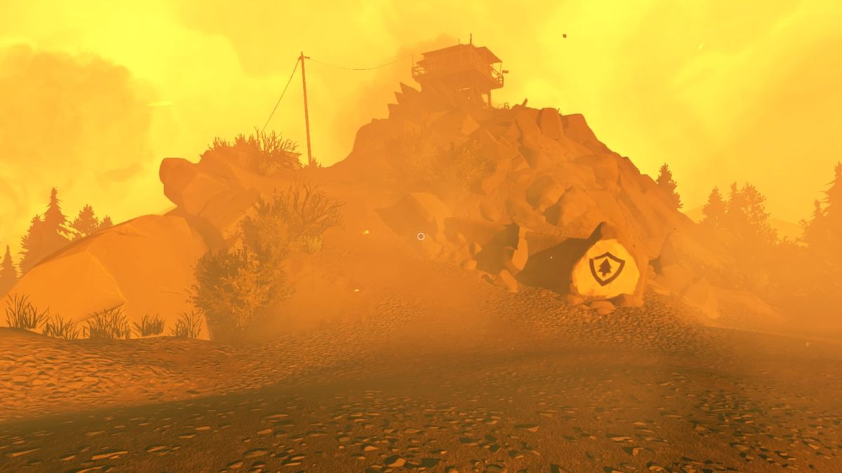 Firewatch (PlayStation 4) screenshot: Reaching Delilah's watch tower