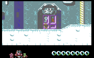 James Pond 2: Codename: RoboCod (Commodore 64) screenshot: A level door.