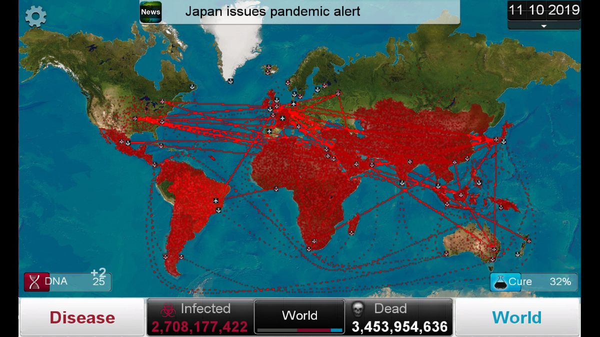 Plague Inc. (Windows Phone) screenshot: Another disease, this one originated in India