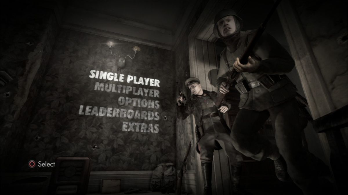 Sniper Elite V2 (PlayStation 3) screenshot: Main menu