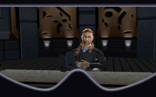 Cyberia (DOS) screenshot: Devlin in briefing you on your mission