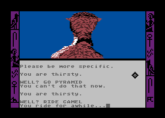 Screenshot of The Sands of Egypt (Atari 8-bit, 1982) - MobyGames